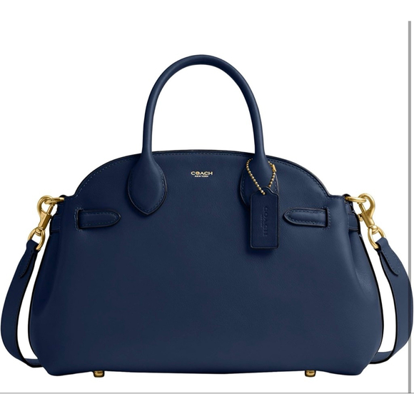 Coach Handbags - COACH Soft Empire Carryall 28 Navy